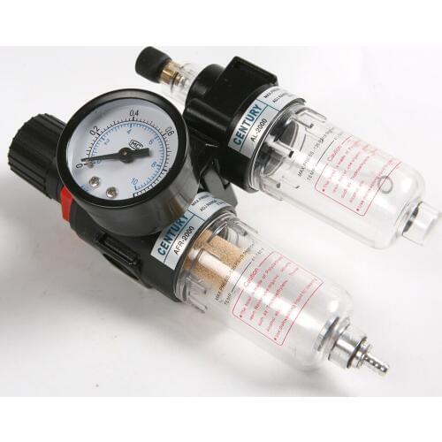 New AFC2000 G1/4" Air Filter Regulator Combination Lubricator FRL Two Union Treatment Oil Water Separation 15cc 25cc Hot Sale