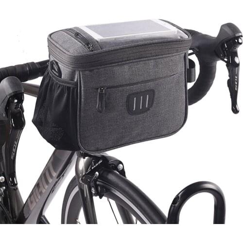 Bicycle Front Handlebar Storage Bag Bike Frame Pannier Organizer Pouch MTB Waterproof Phone Bags Multifunction