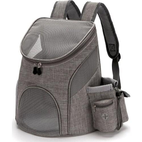 Portable Pet Bag Breathable Pets Kittens Dog Carrier Bag Double Shoulder Cat Backpack Outdoor Travel Bags Dog Bag Pet Supplies