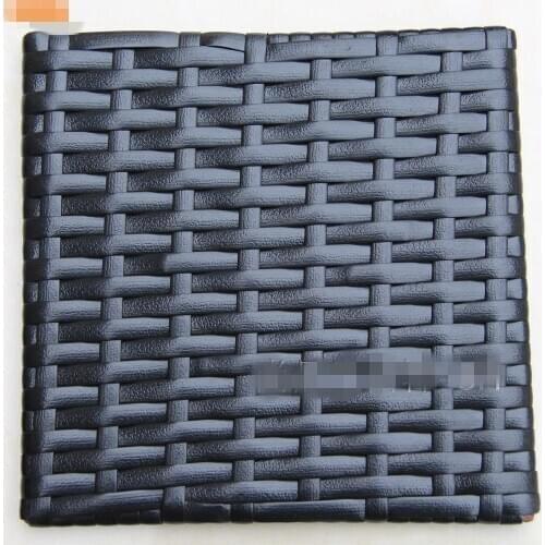 500G 60M Black Color Imitation Flat Synthetic Rattan Weaving Material PE Rattan For Knit And Repair Chair Table,Storage Basket