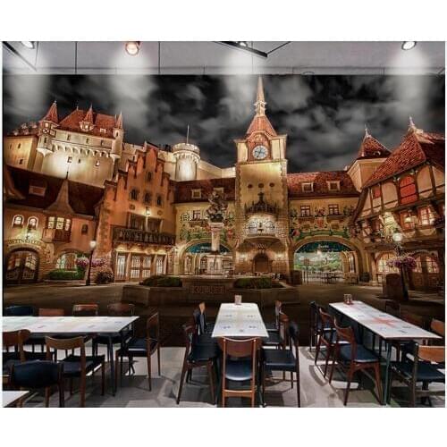 Custom photo 3d wallpaper European retro city castle scenery home decor living room 3d wall murals wallpaper for walls 3 d