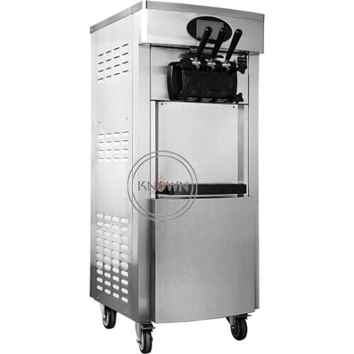 Popular 20-28L stainless steel vertical 3 Flavor Ice Cream Machine soft for Sale with special price