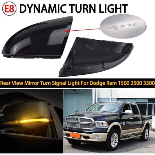 LED Side Wing Dynamic Turn Signal Light Rearview Mirror Indicator For Dodge Ram 1500 2500 3500 2009-2013 Car Accessories