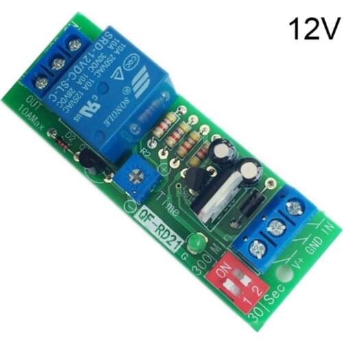 YYSD QF-RD21 5V/12V/24V Timer Control Relay Module Timer Delay Switch Module Turn Off Delay Switch Board For Exhaust Fan