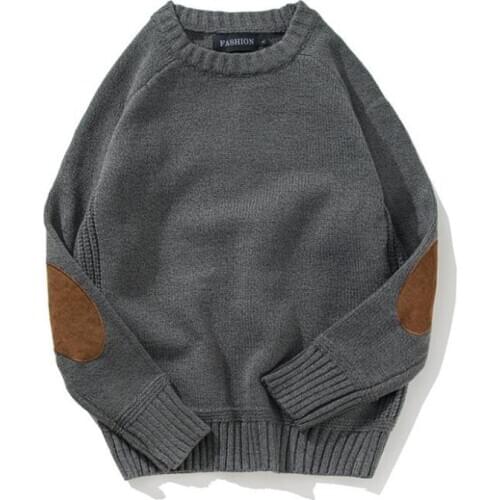 New Autumn Winter Pullover Solid Color Mens Sweater O-neck Sweater Men Casual Fashion Pull Slim Sweaters Mens