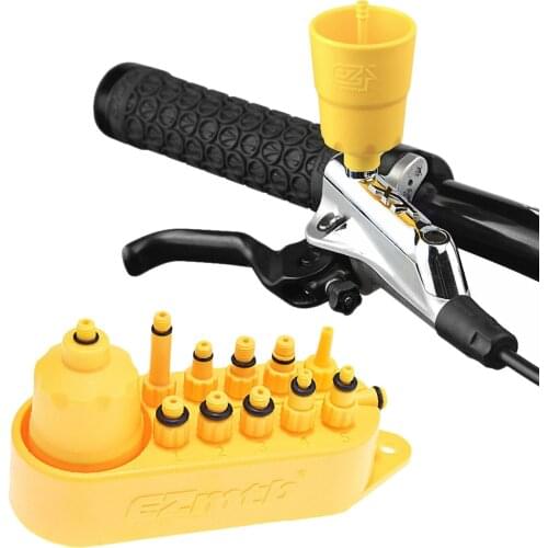 Bicycle Hydraulic Disc Bleed Adapters Set Bike Mineral Oil Filling Joint Kit