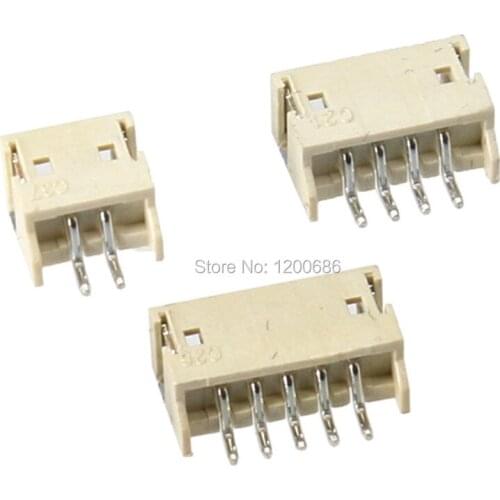 ZH1.5 Vertical ZH1.5MM SMD Connector Terminal Socket ZH 1.5mm ZH 2 3 4 6 10-Pin Connector Plug