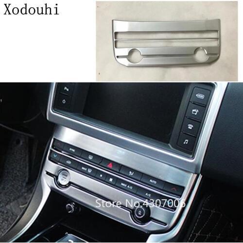 Car Garnish Inner Trim ABS Middle Air Conditioning Switch Outlet Vent Panel For Jaguar F-PACE F Pace 2016 2017 2018 2019 2020