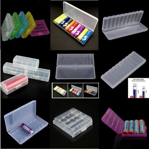 Hard Plastic Battery Storage Boxes Case Holder for Waterproof Cases Organizer Container