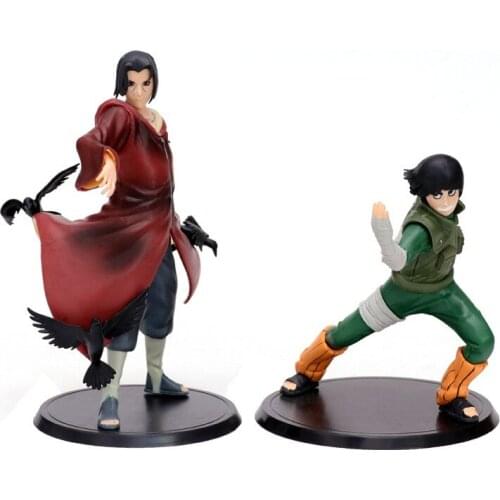 2 Pieces Set Naruto Uchiha Itachi Lee Lee Rock Cute Doll Anime Doll Anime Halloween Gift