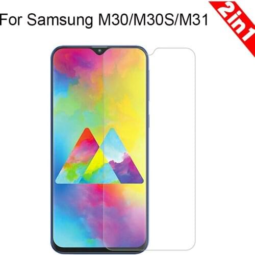 2pcs Tempered Glass for Samsung Galaxy M30 M30s 9H 2.5D Explosion-proof Protective Film for Samsung M31 Screen Protector Glass