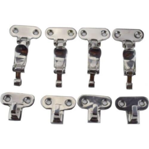4X Boat Locker Hatch Marine 316 Stainless Steel Anti-Rattle Latch Fastener Clamp