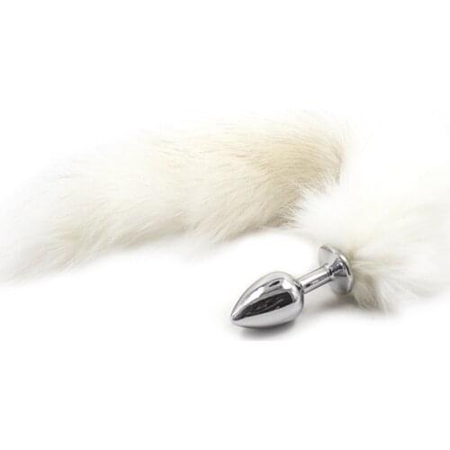 Fox Tail Anal Butt Plug In Adult Games For CouplesMetal Anal Plug Anus Expand Tool Fetish Porno Sex Products Toys For Women