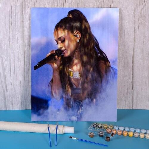 Ariana Grande Painting By Numbers Kit Oil Paints 40*50 Canvas Painting Home Decor For Kids Wall Art For Wholesale