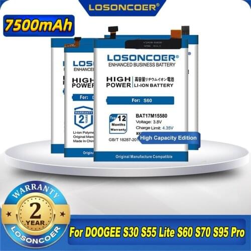 BAT173605580 BAT19M105150 BAT17S305580 BAT17S605580 BAT17M15580 Battery For Doogee S60 S60 Lite S30 S70 S55 Lite S95 Pro Battery