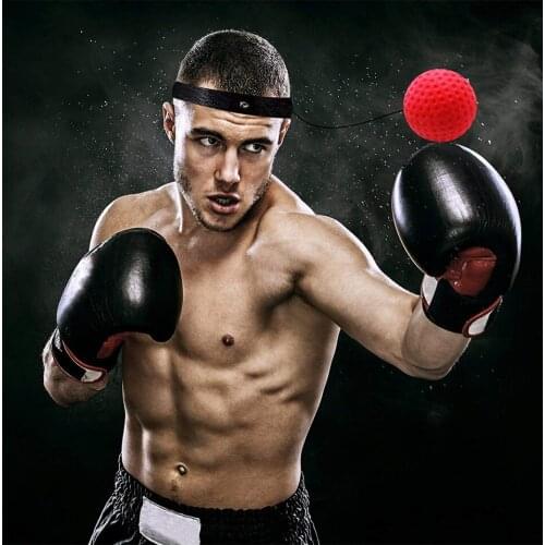 Boxing Punch Exercise Fight Ball React Reflex Ball with Headband Portable Training and Fitness Exercise Equipment Dropshipping