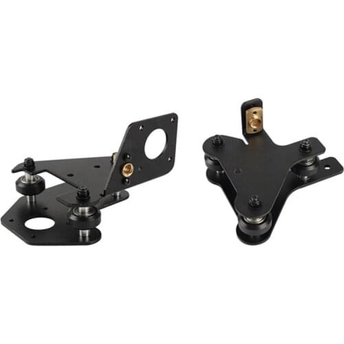 For 3D Printer Parts CR-10 S4/S5 X Axis Motor Mount Bracket Right/Left X-Axis Front/Back Motor Mount Plate with Wheels T Nut