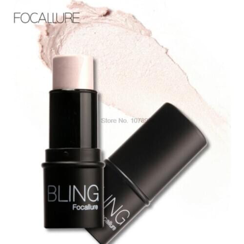 By dhl or ems 100pcs Focallure Bling Highlighter stick All Over Shimmer Highlighting Powder Water-proof Shimmer