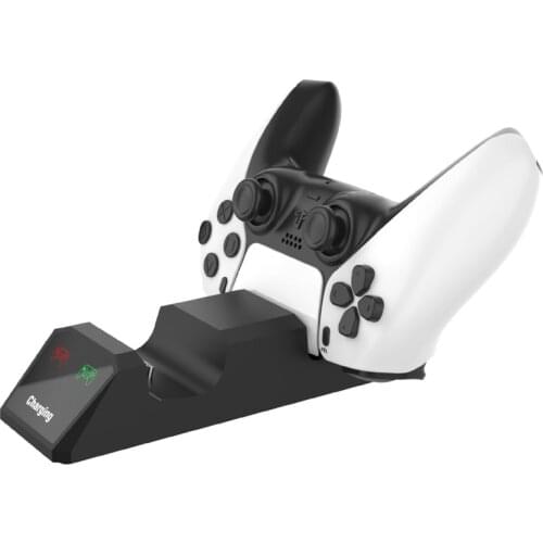 Dual Fast Charger for PS5 Wireless Controller DualSense Charging Cradle Dock Station for PS5 Joystick
