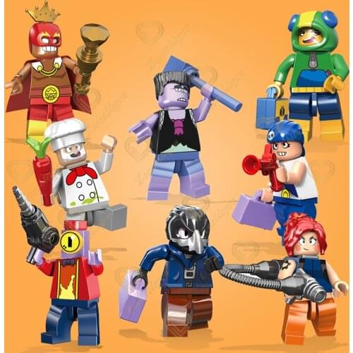 8 In 1 Game Stars Plush Toy Dolls Cartoon Star Hero Leon Crow Spike Stuff Anime Figure Model Dolls Boy Christmas Gifts