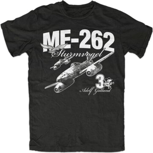 German Air Force Legend Aviator Ace. Me-262 Fighter Galland Squadron T-Shirt. Summer Cotton Short Sleeve O-Neck Mens T Shirt New