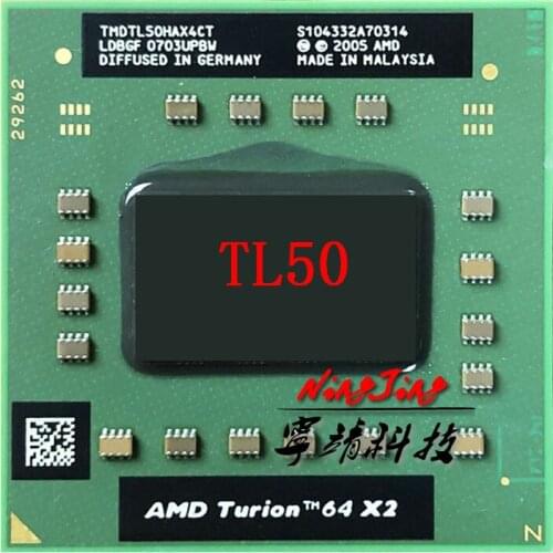 AMD Turion 64 X2 Mobile technology TL-50 TL 50 TL50 1.6 GHz Dual-Core Dual-Thread CPU Processor TMDTL50HAX4CT Socket S1