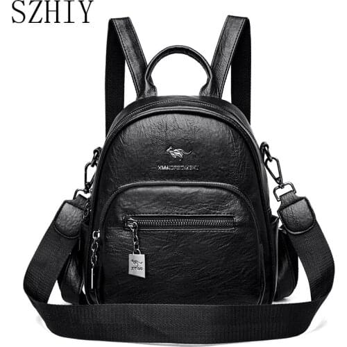 Fashion Bags For Women Small Backpack Multifunction Waterproof Anti-theft Multifunction Designer Travel Bolso Bandolera Mujer