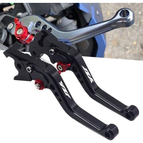 Motorcycle CNC Aluminum For Yamaha YZF R1 R3 R6 R25 R15 YZF With LOGO 2014-2018 Adjustable Short Brake Clutch Levers Accessories