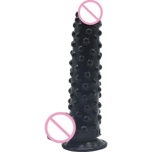Soft silicone big realistic dildo with suction cup raised pointed extreme stimulate anal dildo big fake penis sex toys for women