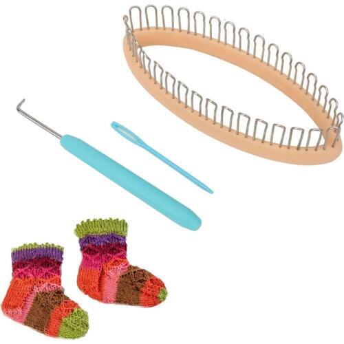 1 Set Weaving Socks Knitting Loom Steel Extenders Hook Kit for sock Scarf Hat Weaver Needle Sewing Knitting Tool Accessories