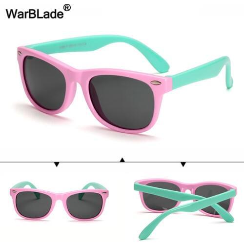 WarBLade TR90 Flexible Kids Sunglasses Polarized Child Baby Safety Coating Sun Glasses UV400 Eyewear Boys Girls oculos With Case