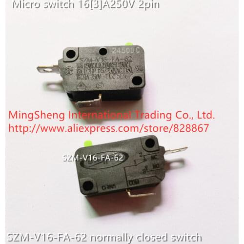 Original new 100% 2pin switch 16[3]A250V SZM-V16-FA-62 normally closed switch