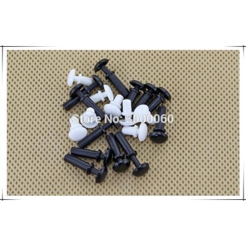 R5095 R Sharp White/Black Plastic Nylon Rivet For 5.1 Hole Diameter PC Board 500pcs/bag