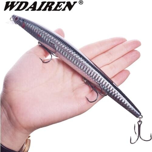 1Pcs Big Minnow Sea Fishing Lures 18cm 24g Floating Wobbler Swimbait Isca Artificial Hard Bait Crankbait Bass Carp Pesca Tackle