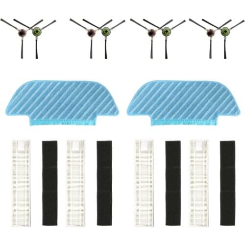 Vacuum Cleaner Hepa Filter Side Brush Mop Cloth Paster For Ecovacs Deebot Ozmo Slim 10 Robot Vacuum Cleaner Replacement Part#dg4