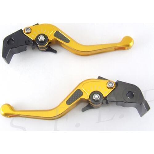 SFEP 3D Short CNC Adjustable Motorcycle Brake and Clutch Levers with Carbon Fiber Inlay Type For Kawasaki NINJA 300R/Z300 13-18