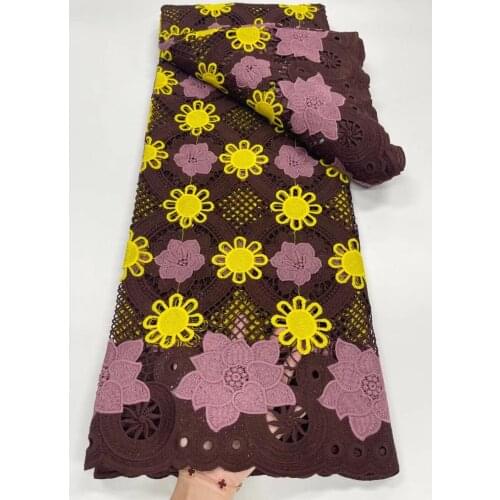 Water Soluble Guipure Lace 5 Yards Embroidery Cord Modern J-618686 African Inspire Fabric