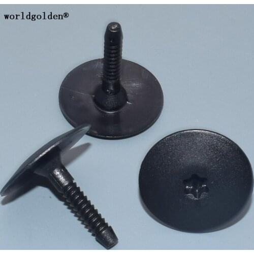 Worldgolden 100pcs plastic clip side Bottom Cover Plate Rocker Panel Fender Clip for BMW#07147296886