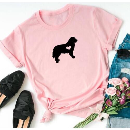 Love dog Letters Print Women t shirts Casual Funny shirts For Lady Girl Top tshirts Hipster