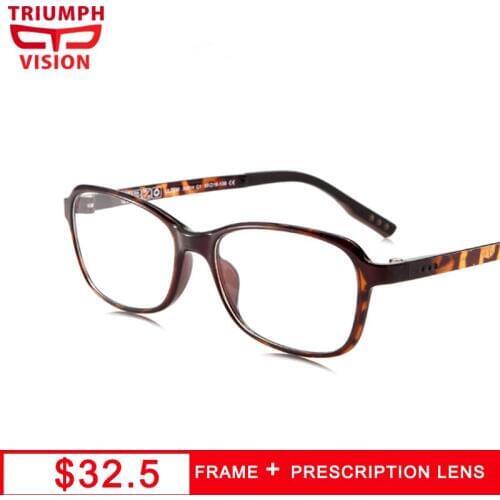 TRIUMPH VISION Ultem Frames Ultralight Butterfly Glasses Anti Blue Ray Gaming Prescription Glasses Women Myopia Eyeglasses Clear