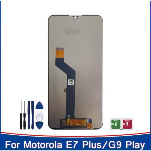 6.5'' LCD For Motorola Moto E7 Plus XT2081/G9 Play XT2083 LCD Screen Display Touch Screen Digiziter Assembly Repair Phone Parts