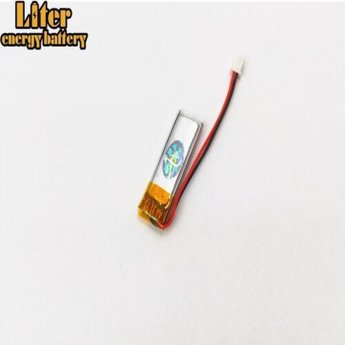 1.25MM 2pin connector 401030 110mah 3.7v Rechargeable lipo battery solar li ion polymer lithium battery with PCM