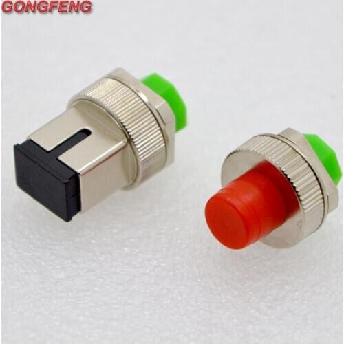 1set New Fiber Optic Connector Adapter Optical Power Meter SC / FC Conversion Adapter + Female Seat + Ceramic Sleeve Special