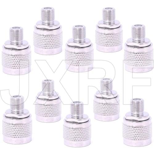 10pcs RF connector N male Plug (male pin) to F female Jack (female pin) adapter Free shipping