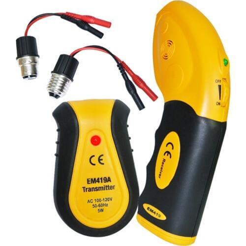 110V Circuit Breaker Receiver & Transmitter Electrical Finder Tool Lamp Socket Outlet Adapters