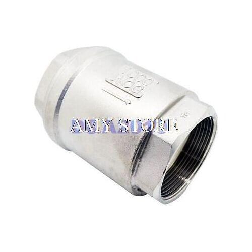 3/4" Female BSPP 304 Stainless Steel Check Valve WOG 1000 Spring Loaded In-line SUS/SS304