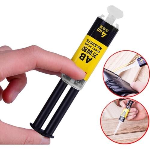 4ml 2 Minutes Curing Super Liquid AB Glue For Office Home Supply Glass Metal Rubber Waterproof Strong Adhesive Glue