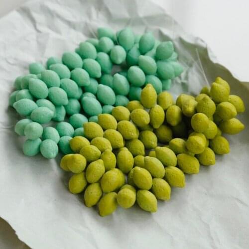 Czech beads lemon shape 19s new color glass beads DIY retro earrings accessories