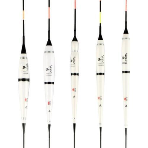 Sensitive LED night fishing float clear signal fine Taiwan fishing tools vertical buoy a dozen 12 pcs