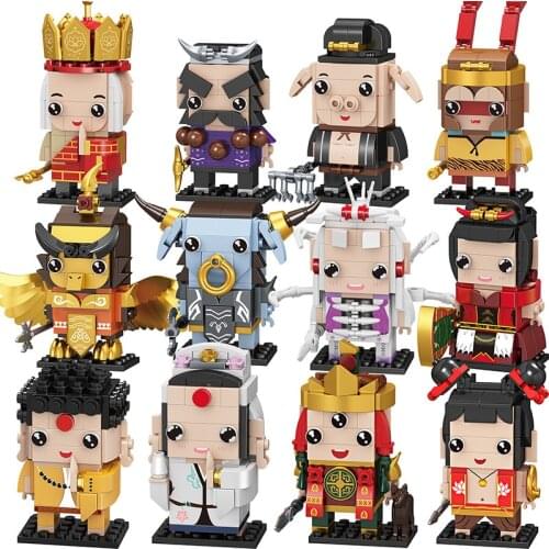 FC8213-24 Journey to the West Mythology National Tide brickheadz Children Compatible Assembled Building Block Toys for gifts
